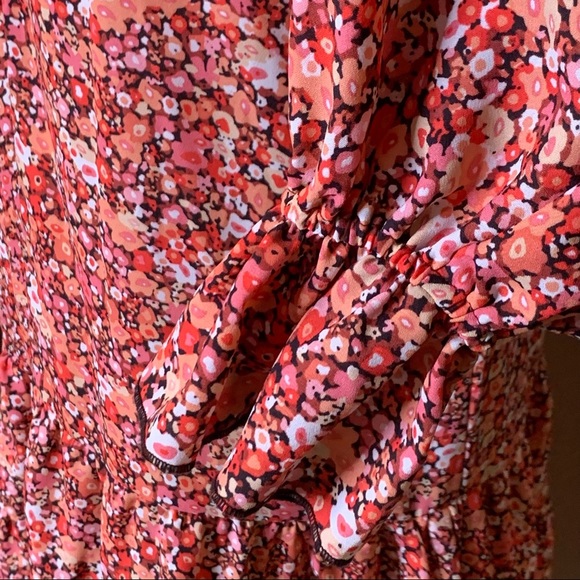 Anthropologie ~ O.P.T Floral Poppy Boho Prairie Ruffle Dress (NWOT) - Picture 7 of 8
